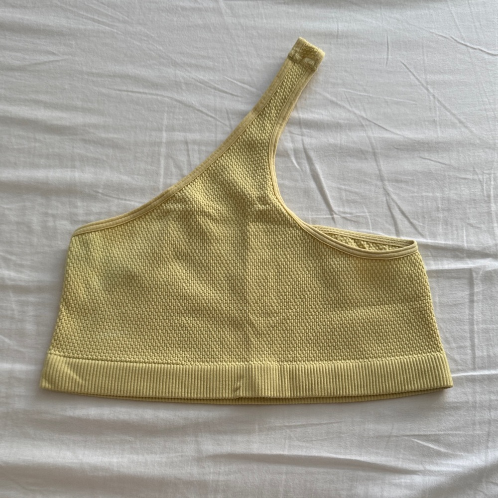 Urban Outfitters Yellow One-Shoulder Top